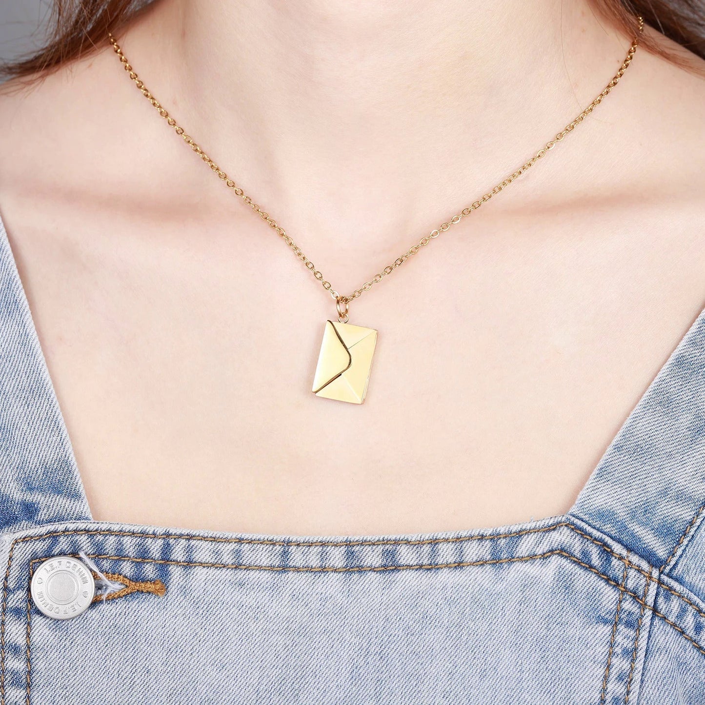 Love Letter Envelope Necklace - Stainless Steel Jewellery Pendant