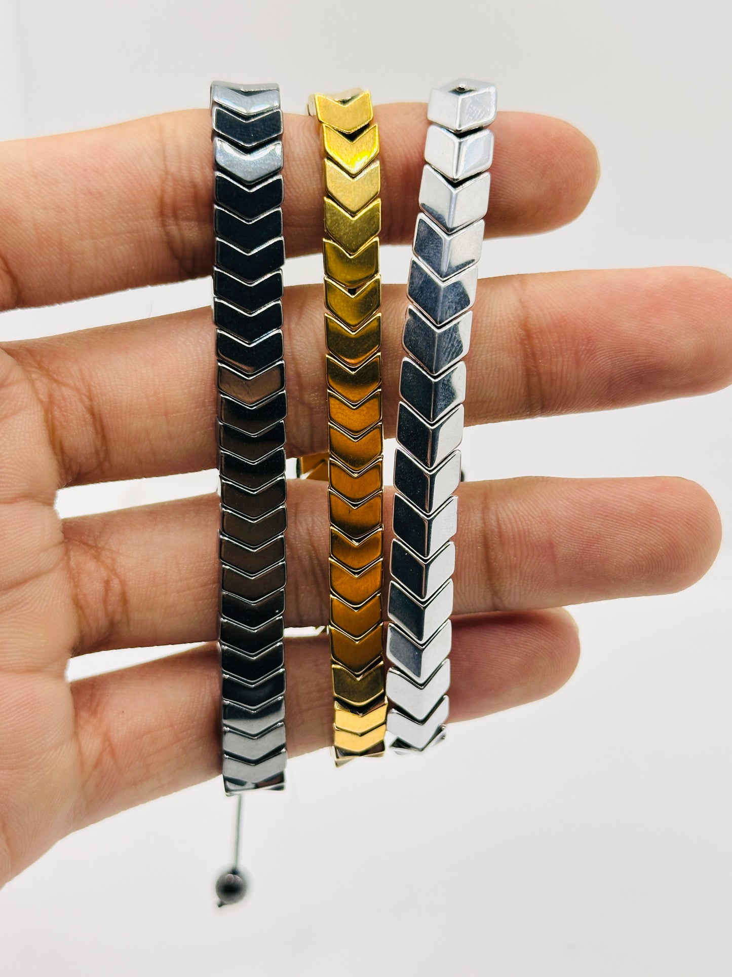 Hematite Arrow Bracelet for Men