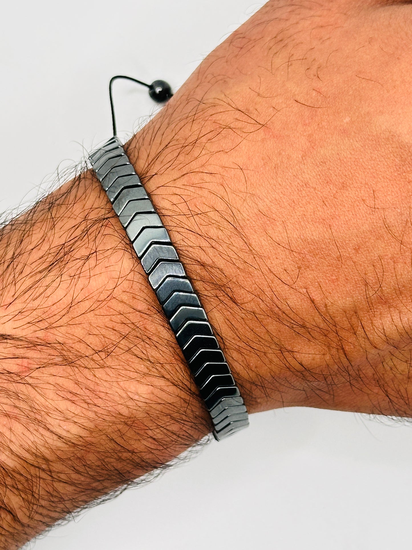 Hematite Arrow Bracelet for Men