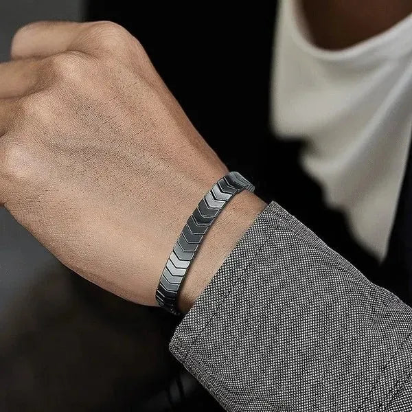 Hematite Arrow Bracelet for Men
