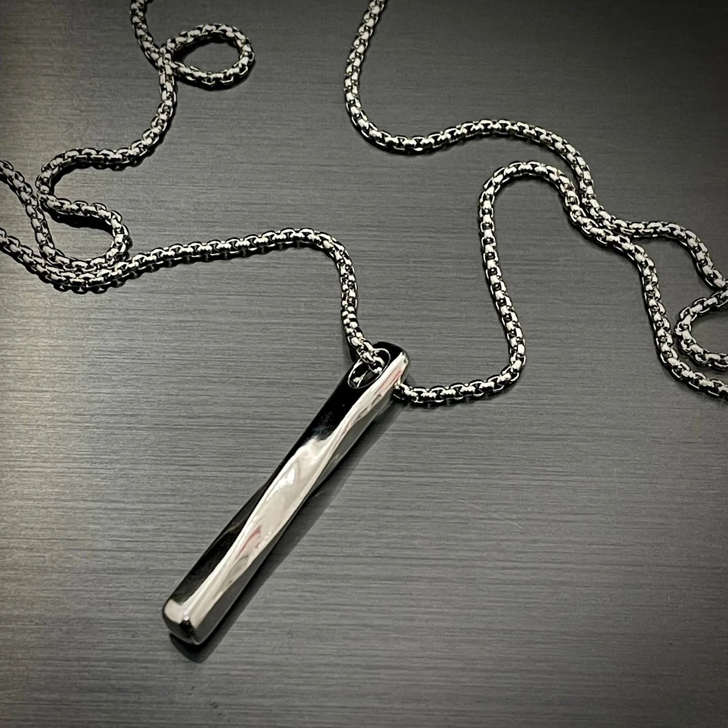 Minimalist Bar Pendant for Men