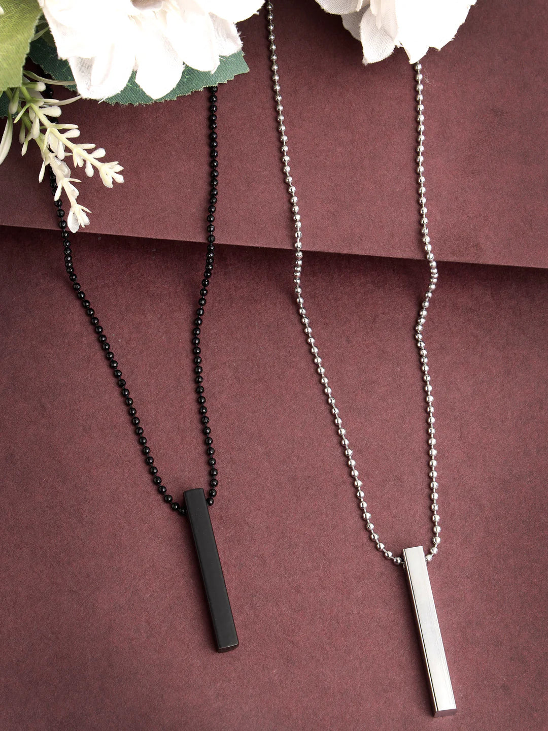 Minimalist Bar Pendant for Men