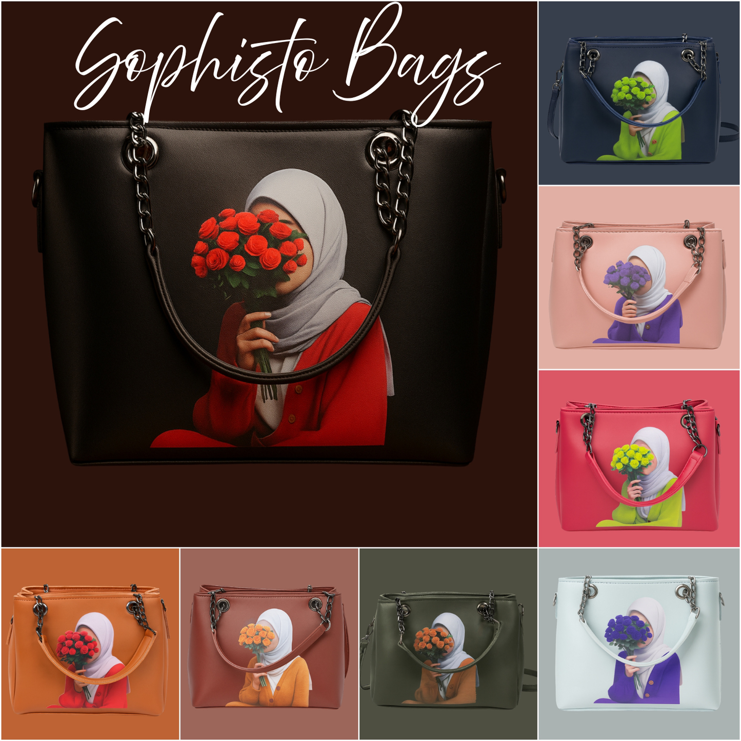 Sophisto Hijabi Girl Print Bag