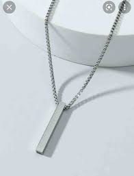 Minimalist Bar Pendant for Men