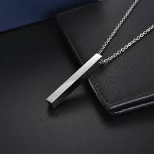 Minimalist Bar Pendant for Men